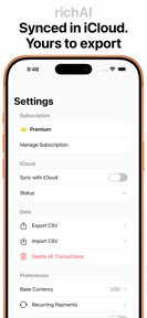 richAI: Expense Tracker screenshot