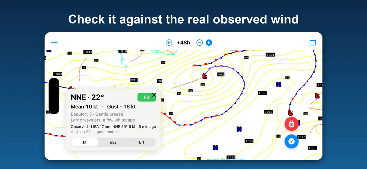 Screenshot #3 pour WindScope,Learn Weather Charts