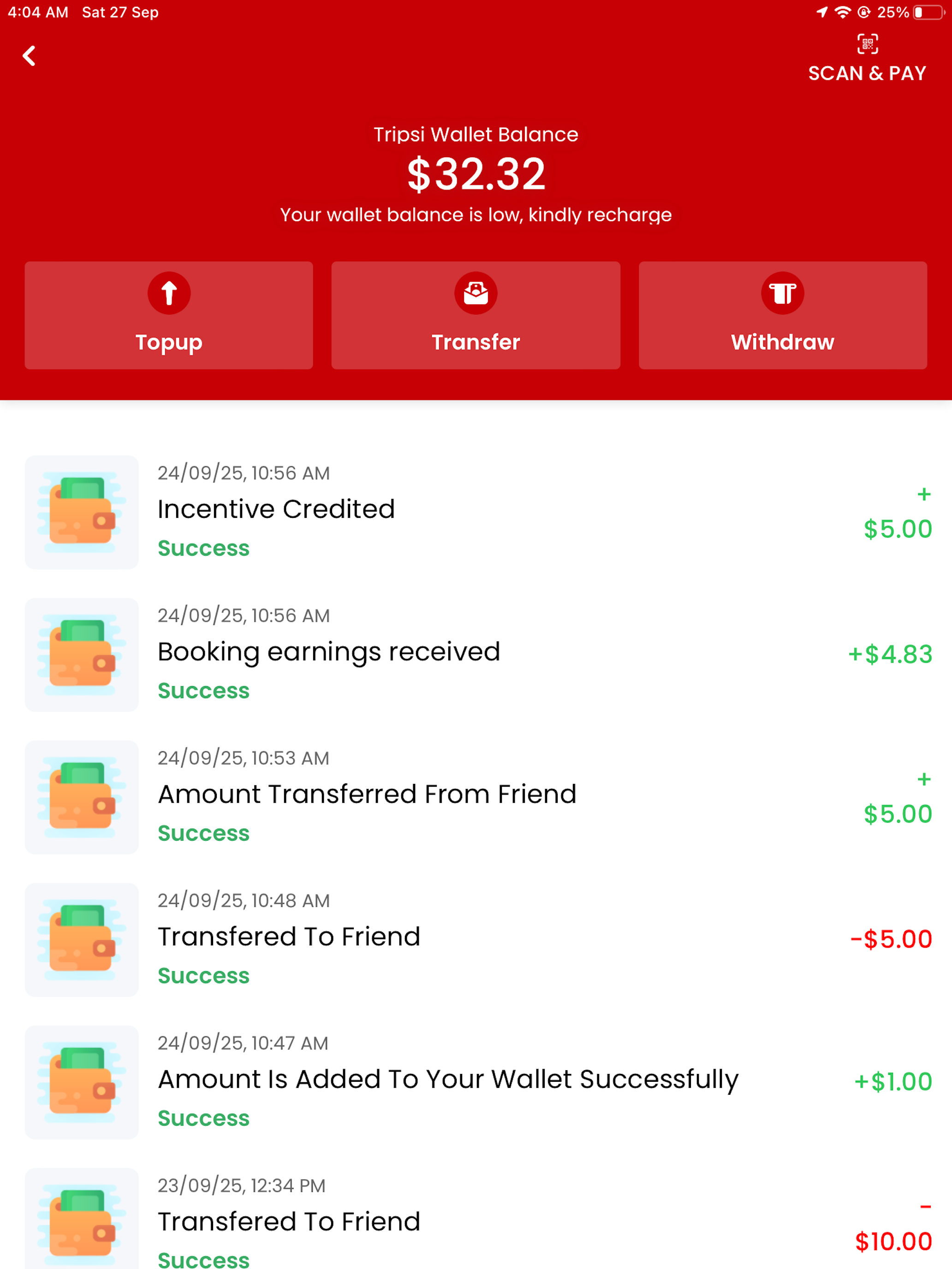 Tripsi Driver screenshot 9