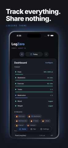 LogZero: Private Life Tracker Screenshot 1 of 9