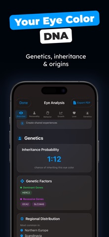 Eye Color Identifier Analyzer iPhone screenshot