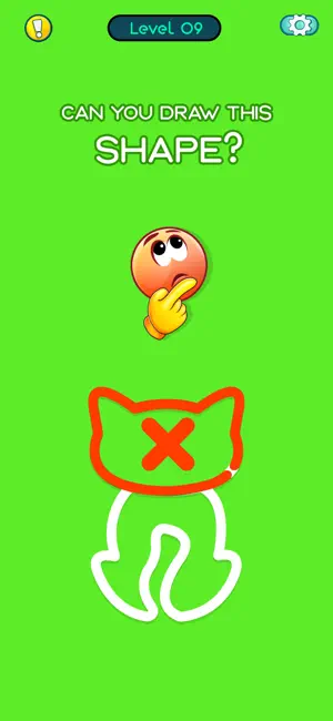 One Line Touch Draw Shape Game screenshot 3