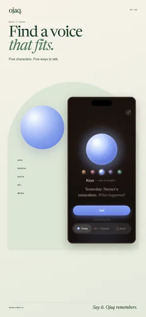 Ojaq: AI Voice Companion screenshot 3