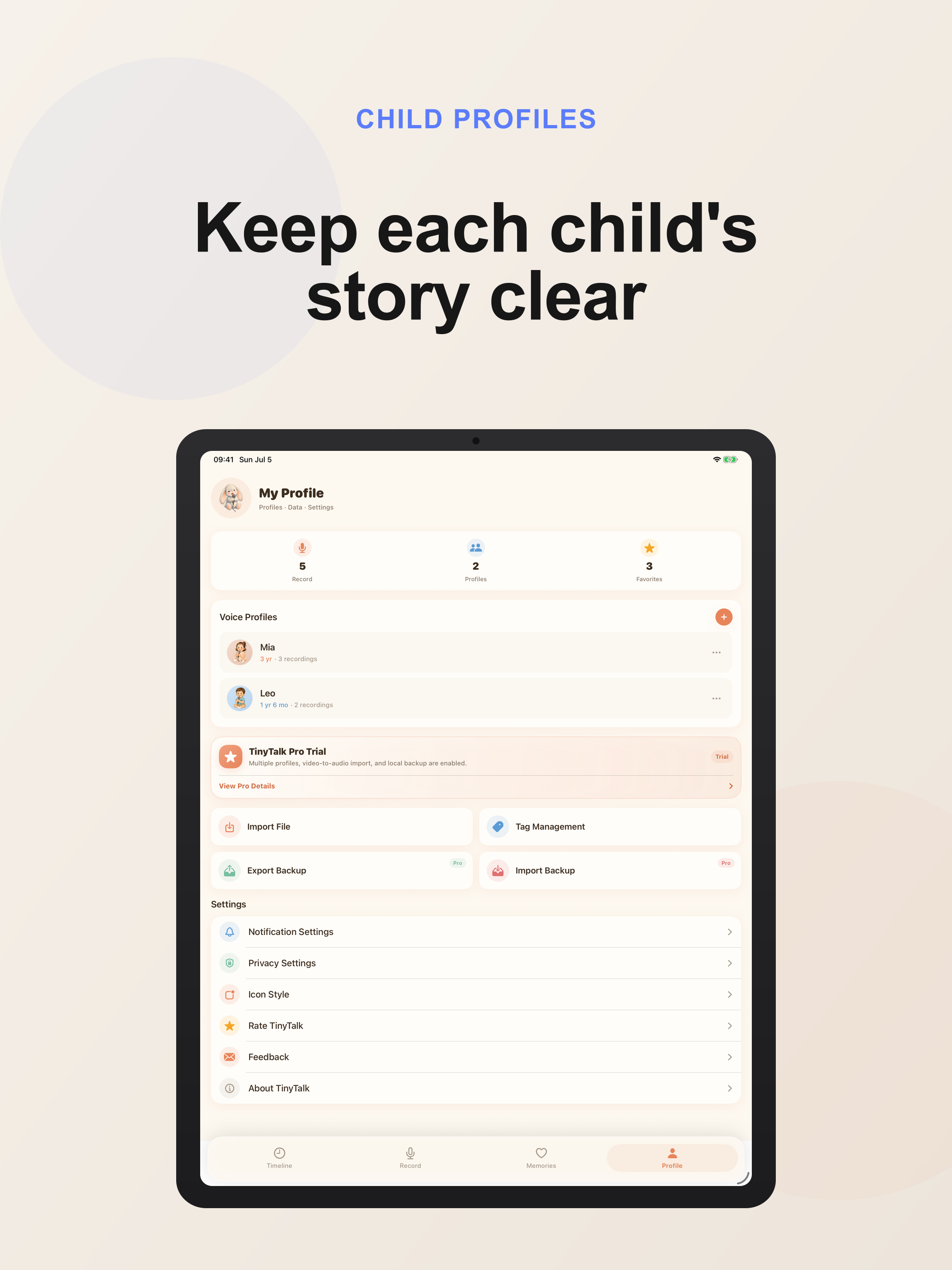 TinyTalk Voice Memories screenshot 8