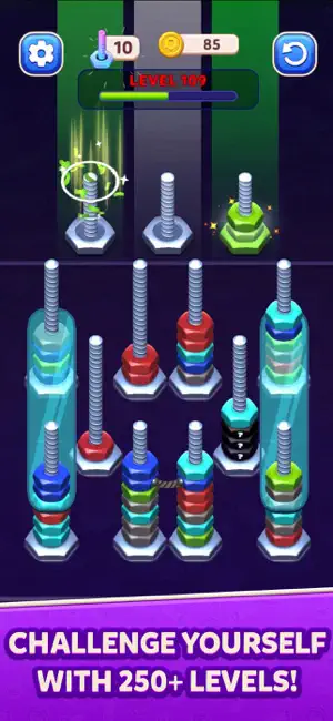 Bolt Sort - Stacking Puzzle screenshot 2