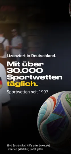 Screenshot von Bwin – Sportwetten App auf dem iPhone 2