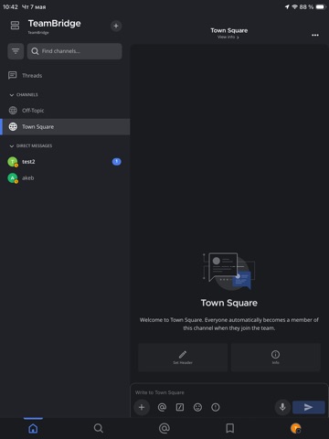 Teambridge Pro iPad screenshot
