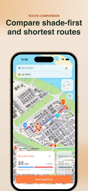 ShadeWalk – Shady Route Map screenshot 1