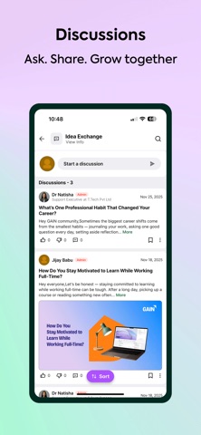 GAIN Community App screenshot