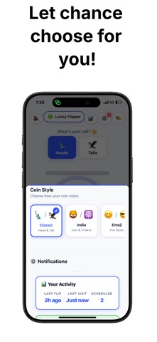 Lucky Flipper: Coin Flip Game iPhone screenshot