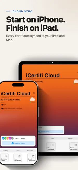 iCertifi Cloud Pro: Sync screenshot 1