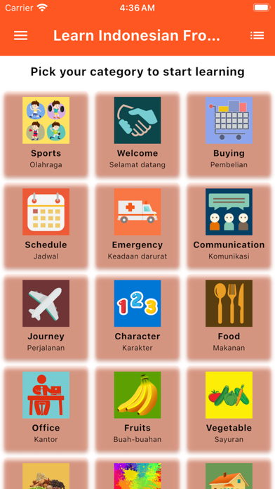 Learn Indonesian From English Screenshot