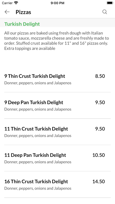 Oasis Pizza Express Screenshot