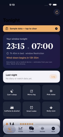 Drift: CBT-I Sleep Program iPhone screenshot