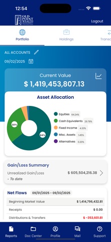 Old Point Wealth GWAccess Screenshot 2 of 10
