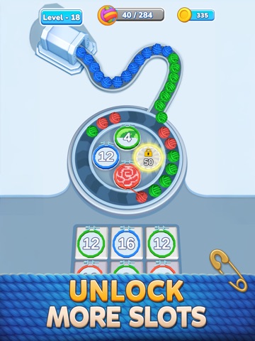 Spin & Knit: Sorting Puzzle iPad screenshot