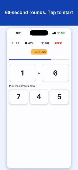 Math Game: Speed Math Practice screenshot 2