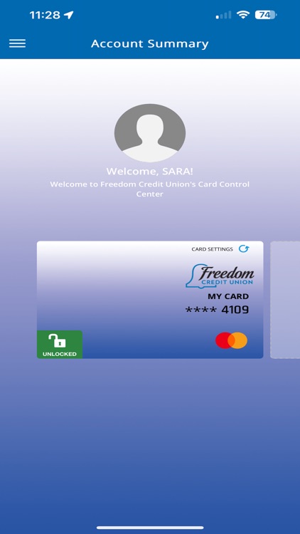 FreedomCU Card Control