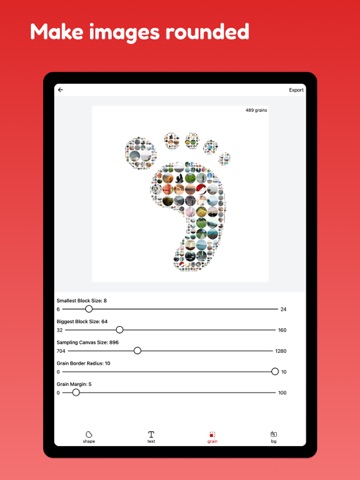 Shape Collage Maker Unlimited iPad screenshot