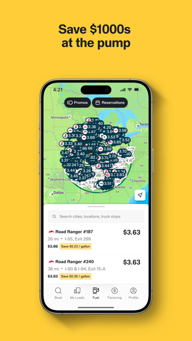 TruckSmarter Load Board & Fuel Screenshot
