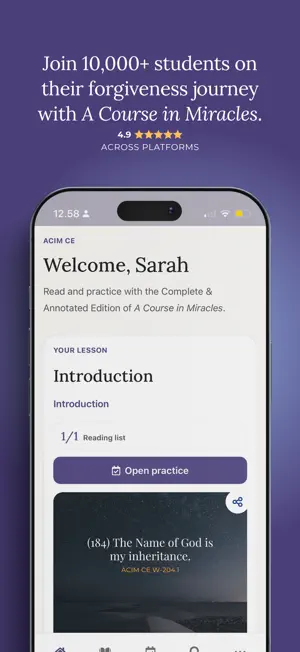 A Course in Miracles: CE screenshot 1