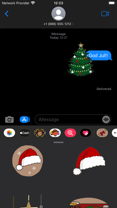 Screenshot #1 pour Christmas stickers!