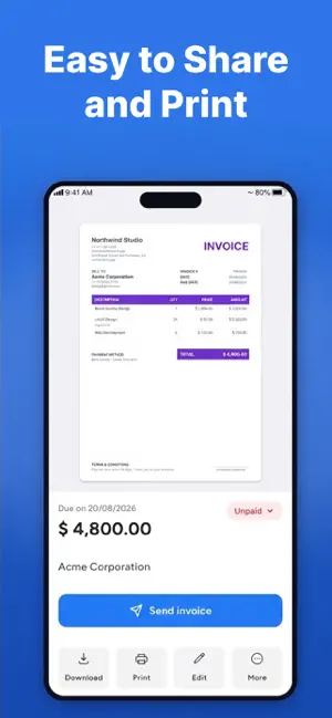 Invoice maker: Bill estimate screenshot 3