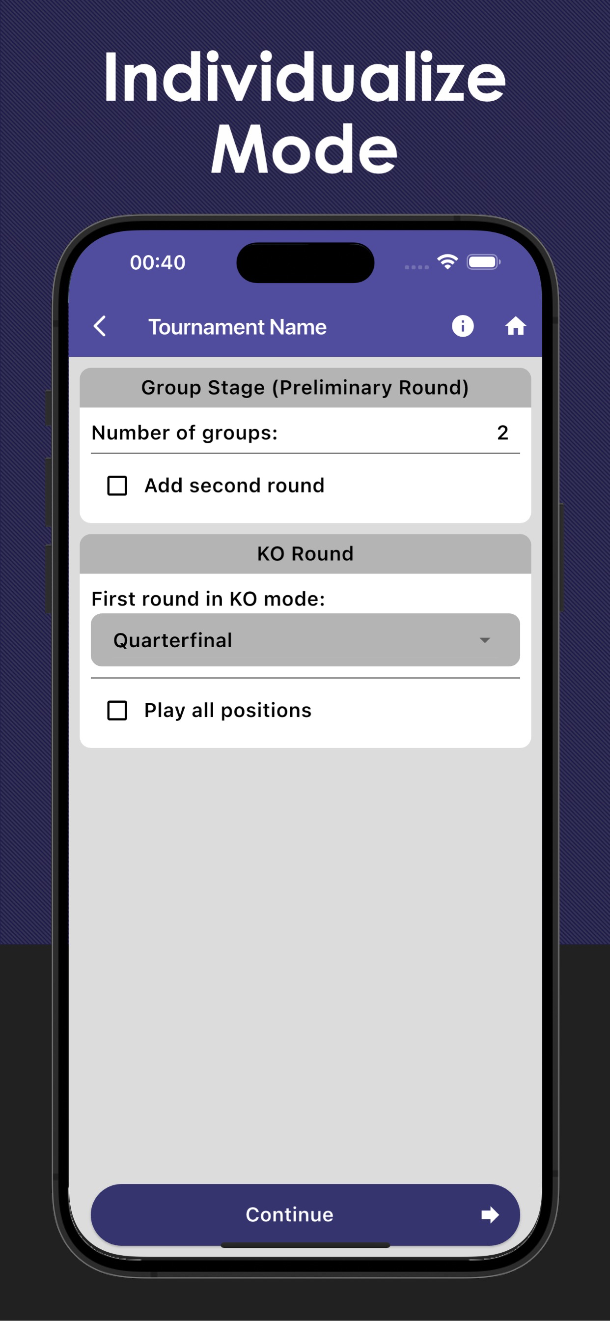 Tournament Competition Manager