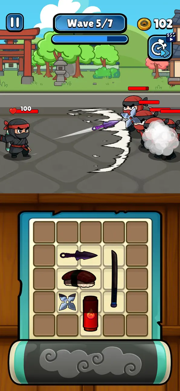 Ninja Scroll Rush Hack screenshot 2 - iOS game interface