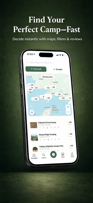 Takoz: Camp & Caravan Guide iPhone screenshot 1