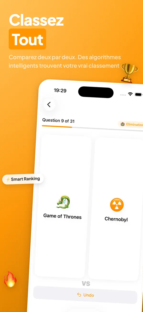 Screenshot #1 pour Mon Classement - Compare