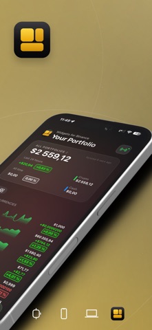 Crypto Widgets for Binance iPhone screenshot