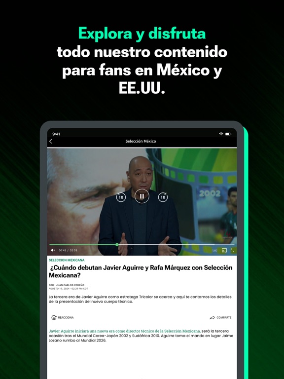 TUDN: TU Deportes Network iPad screenshot 8 - Sports app