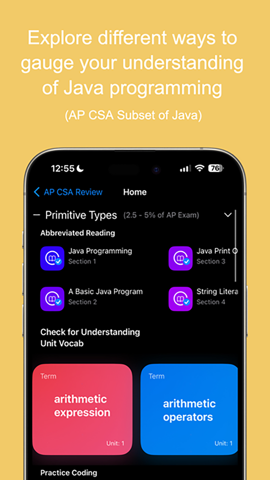 #1. AP Computer Science A Review (iOS) De: Dom David