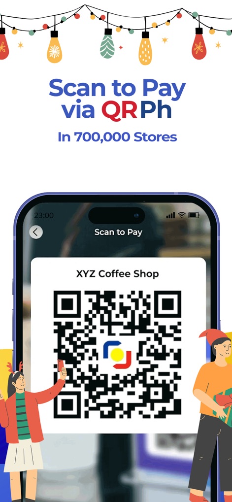 Mocasa: Pay Later & Quick Loan - Enjoy widespread payment acceptance by scanning via QRPh, available in over '700,000 Stores' and clearly demonstrated by the in-app QR code for transactions.
