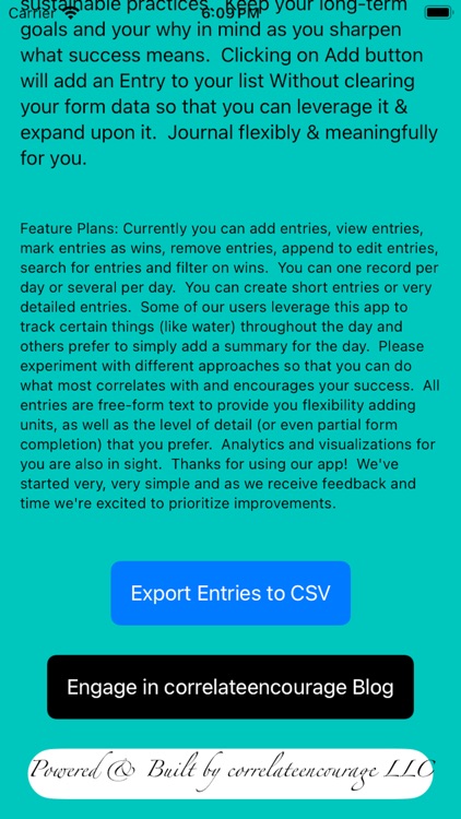correlateencourage: Journaling screenshot-7