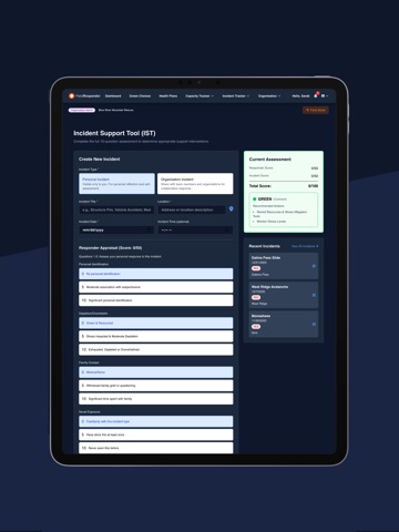FieldResponder iPad screenshot