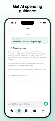 Cently: AI Finance Assistant iPhone screenshot
