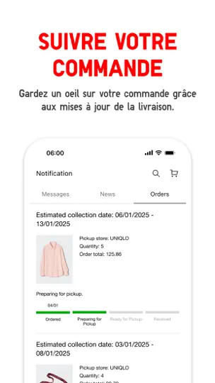 Capture d'écran de UNIQLO - LifeWear sur iPhone 3