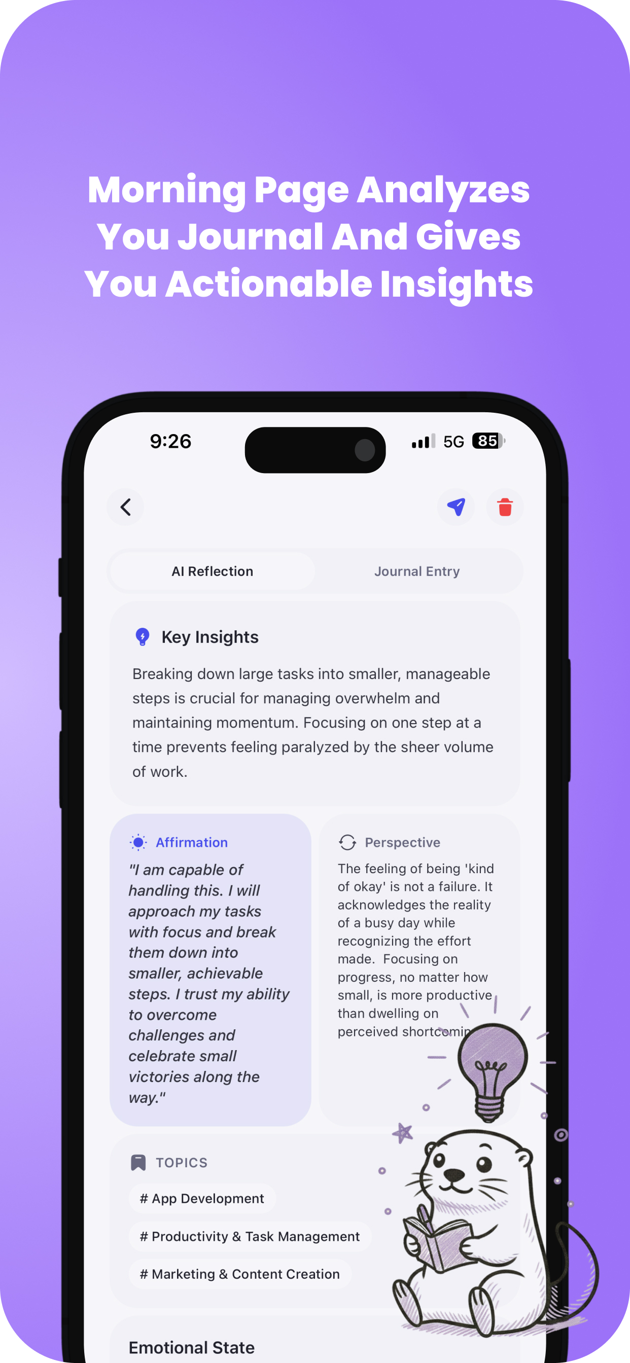 MorningPage: AI Journaling