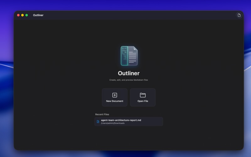 Outliner MD: Edit & Export screenshot