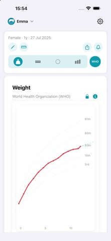 Growth Pro: Baby and Child iPhone screenshot