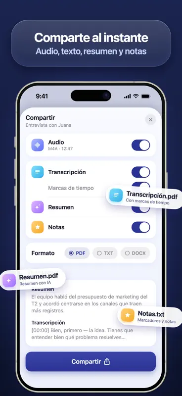 Nota de Voz - Microfono App screenshot 7 of 9