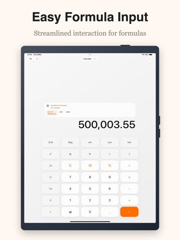 Freestyle Calculator: Sci & FX iPad screenshot