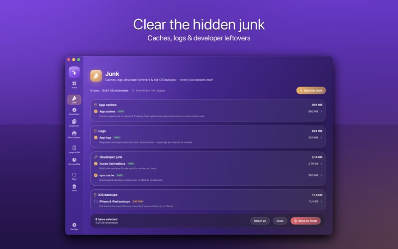 Spaceback: Storage Cleaner Screenshot 2