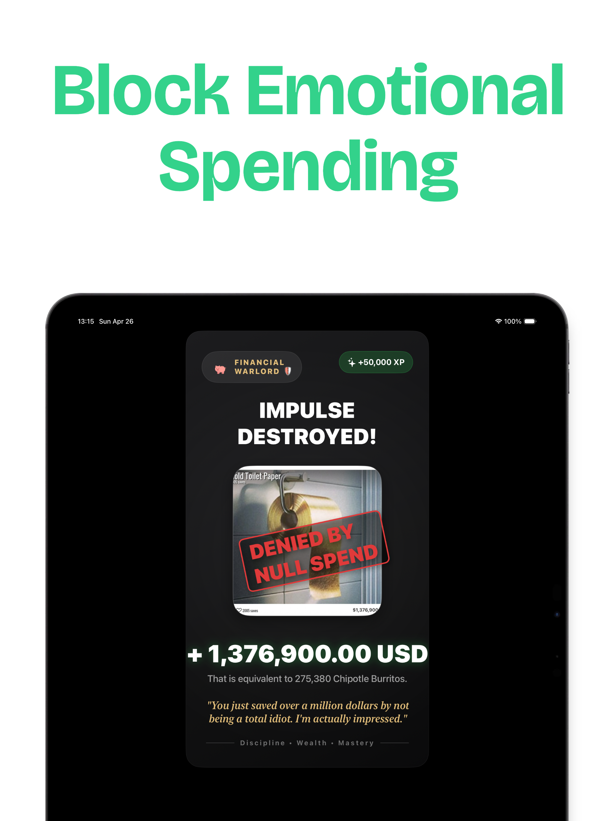 NullSpend: Savings Tracker