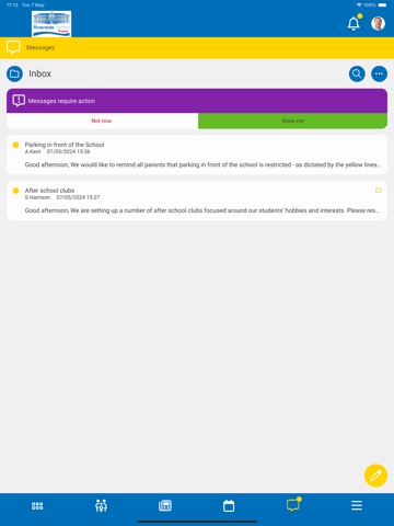 Riverside International School iPad screenshot