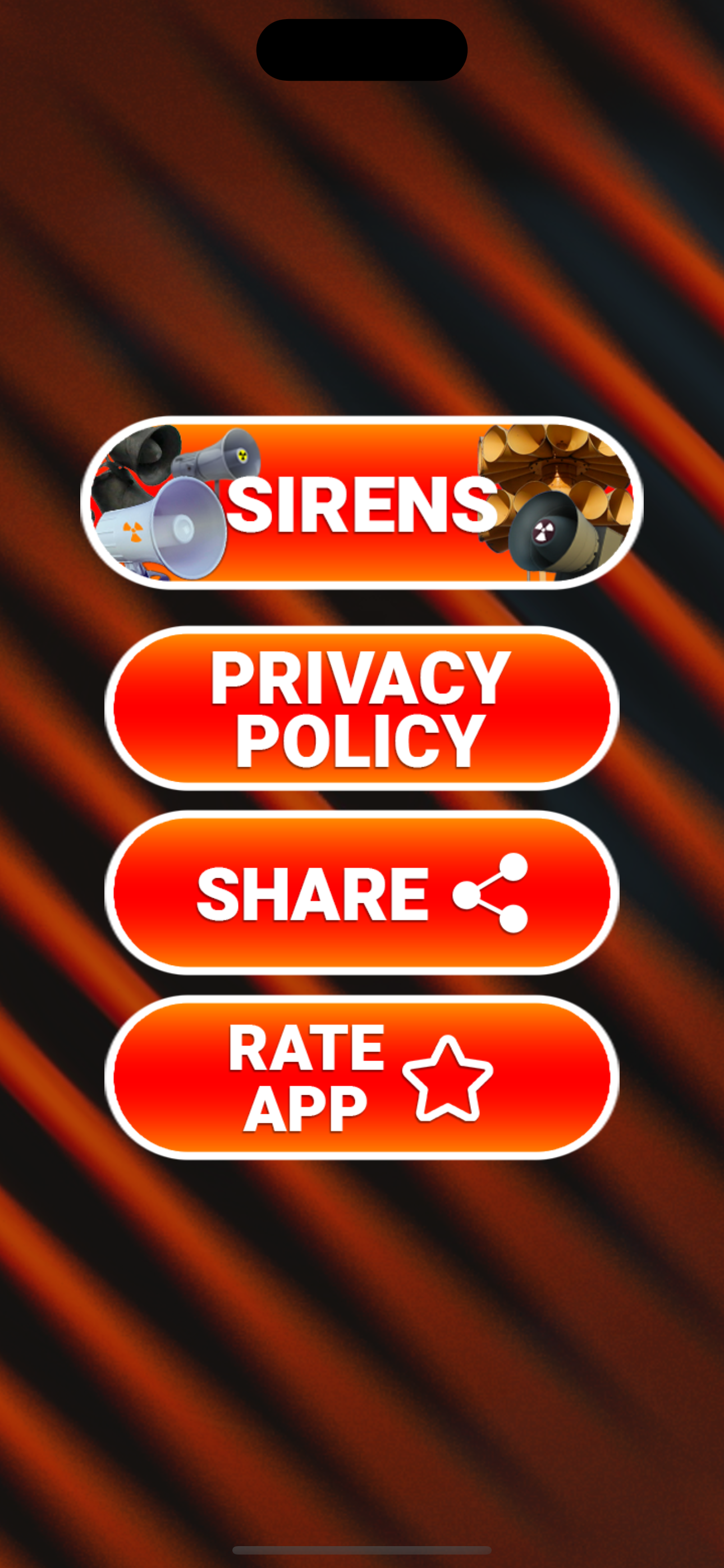 Air raid sirens sounds