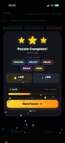 Wend - Word Search Puzzle Screenshot 4 of 5