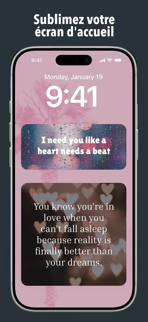 Screenshot #1 pour Citations d'Amour Quotidiennes